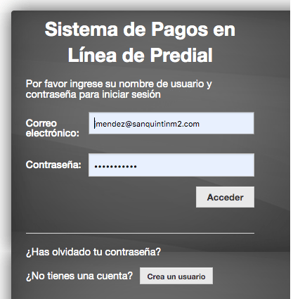 como pafar el predial en linea con mendez vende