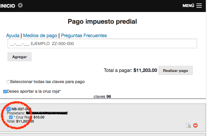 como pagar predial con mendezvende 2019